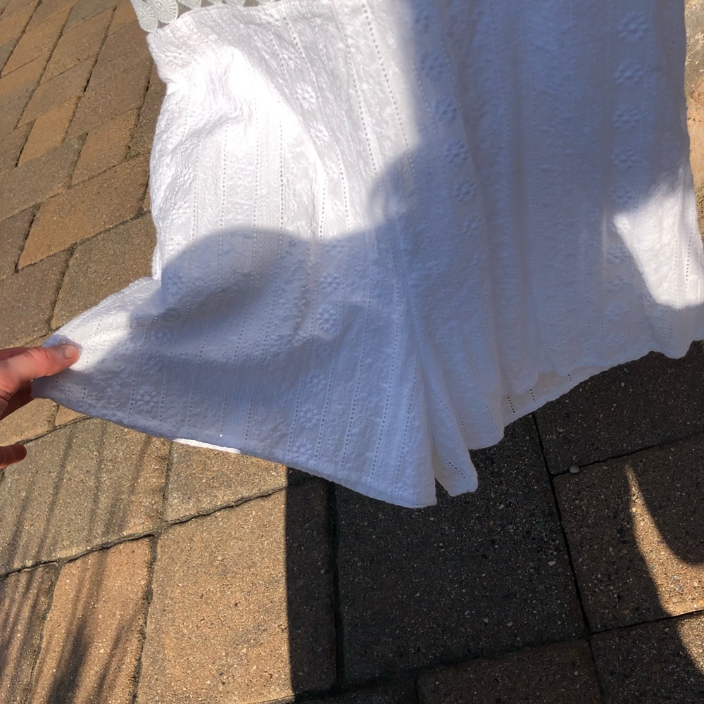Just One Answer White Ruffle Romper - Picture 6 of 7